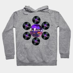 Disco Record Flower Hoodie